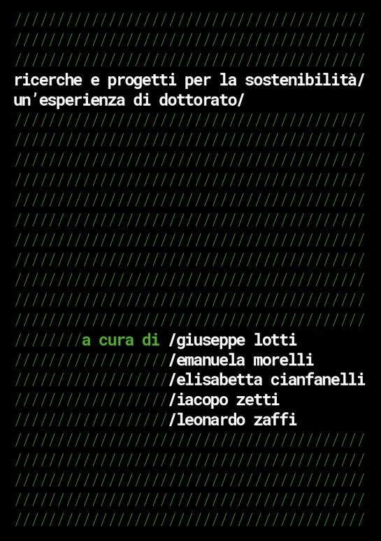 copertina pubblicazione dottorato sostenibilit&agrave; design unifi